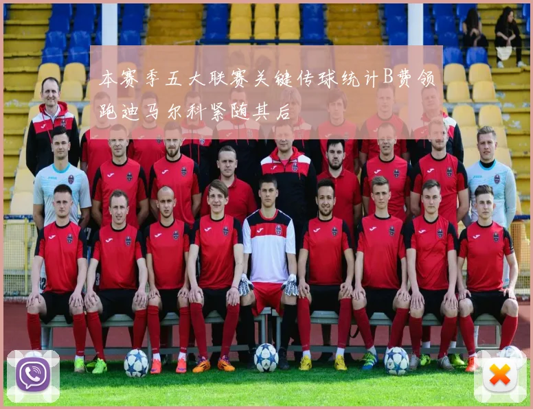 本赛季五大联赛关键传球统计B费领跑迪马尔科紧随其后